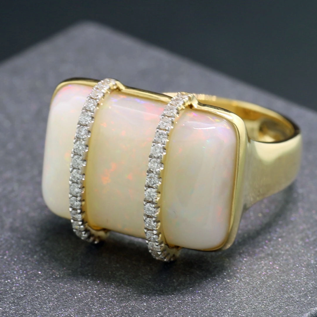 Vollopal Brillant Ring in 750er Gelbgold