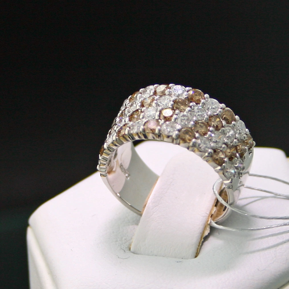 Brillant-Ring, 750er-Gold, 18 kt. Weißgold,