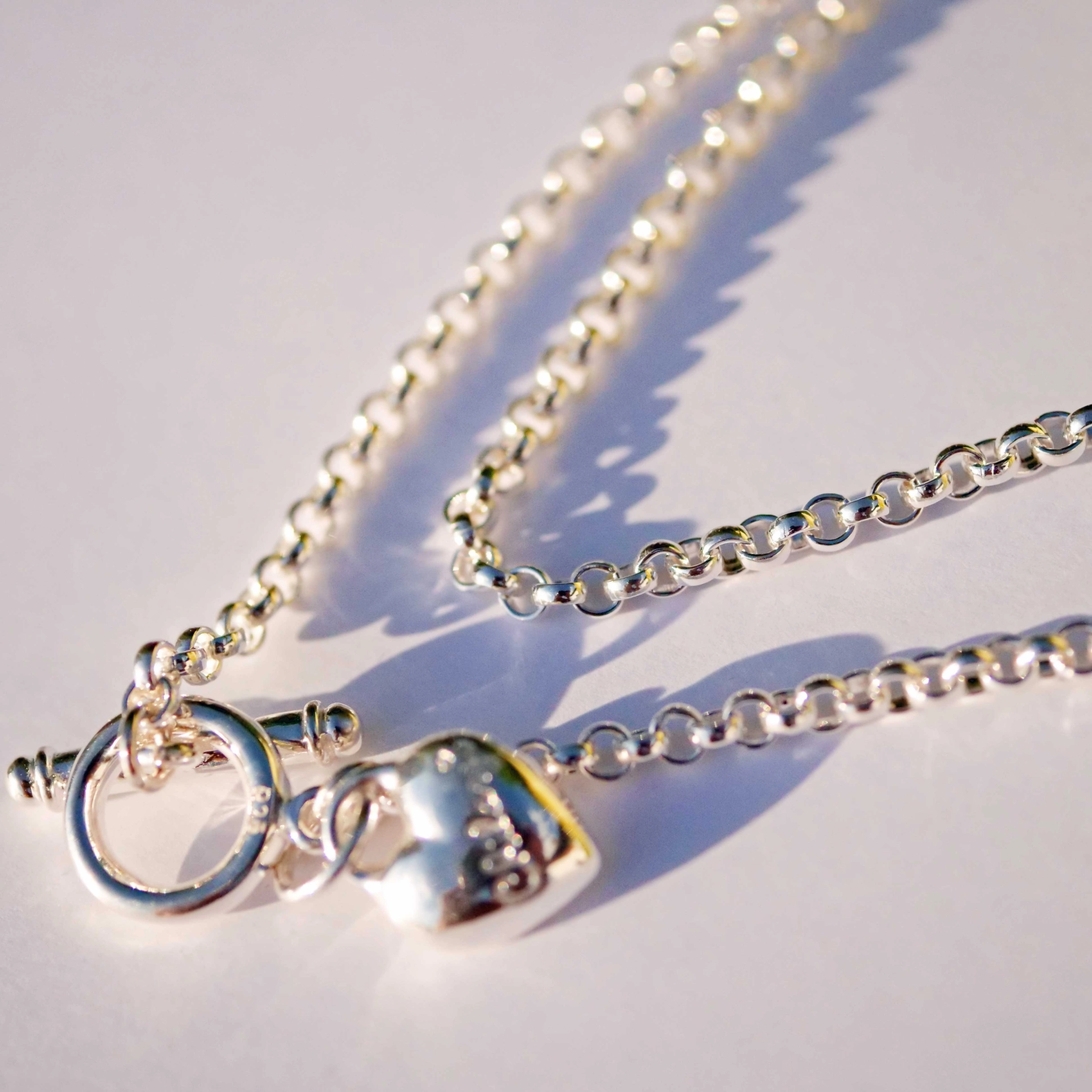 Chilango 3 mm Anchor Chain in 85 cm 925 silver...very trendy 