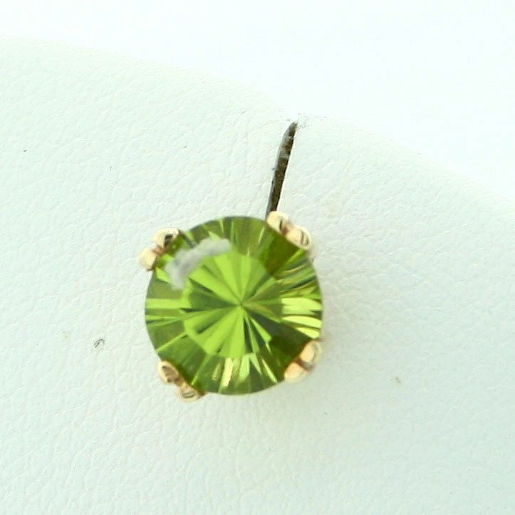 Peridot-Ohrstecker, 585er-Gold