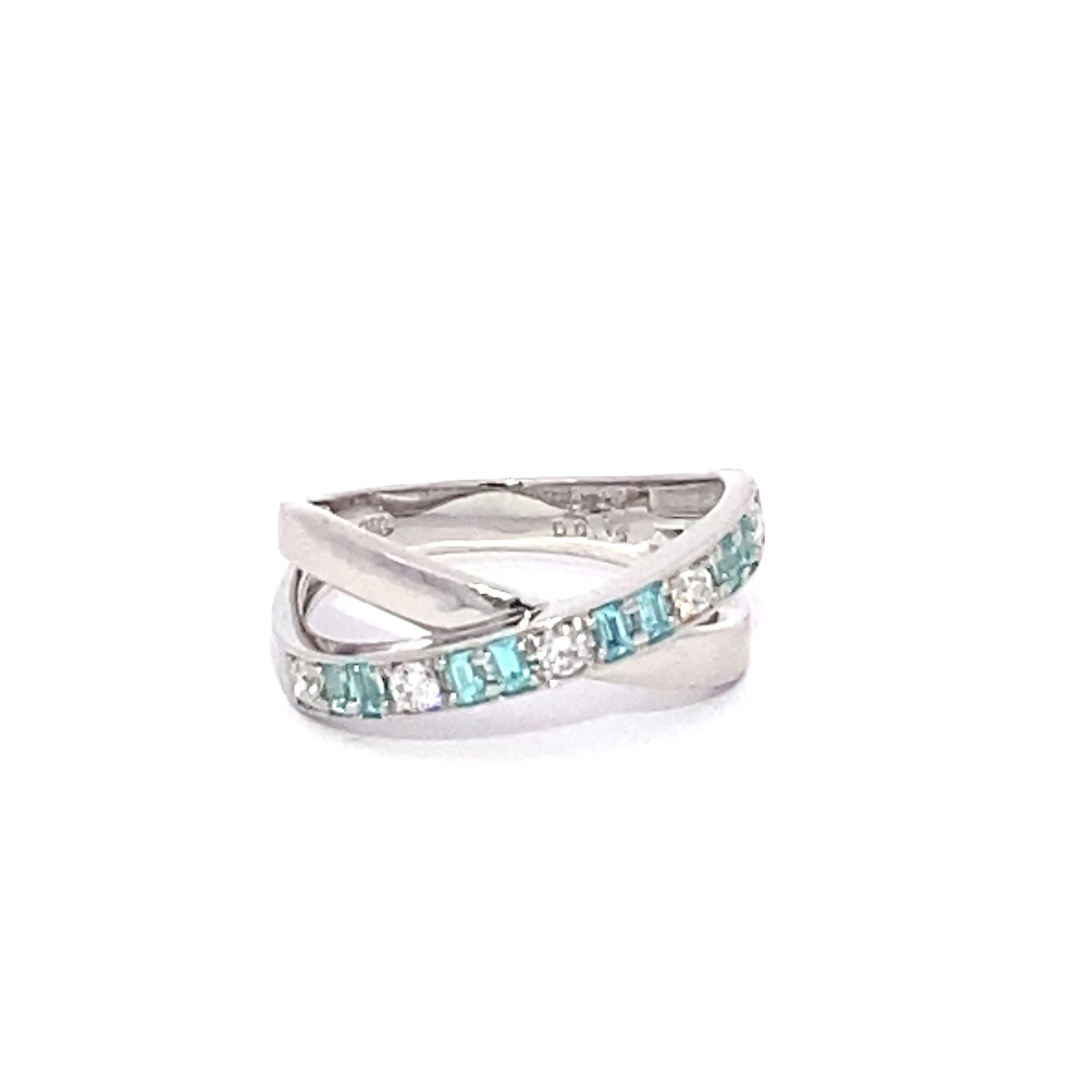 TOP Selection Paraiba Brilliant Ring 0.17 ct 0.16ct 950 Platinum with particularly pure Gemstones