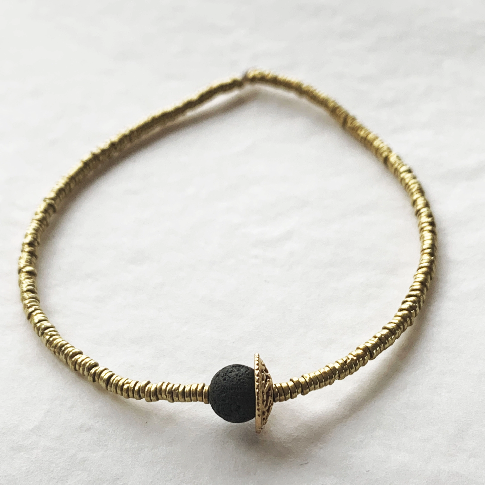 Bracelet 900er Finegold with decorative Elements 6 Grams