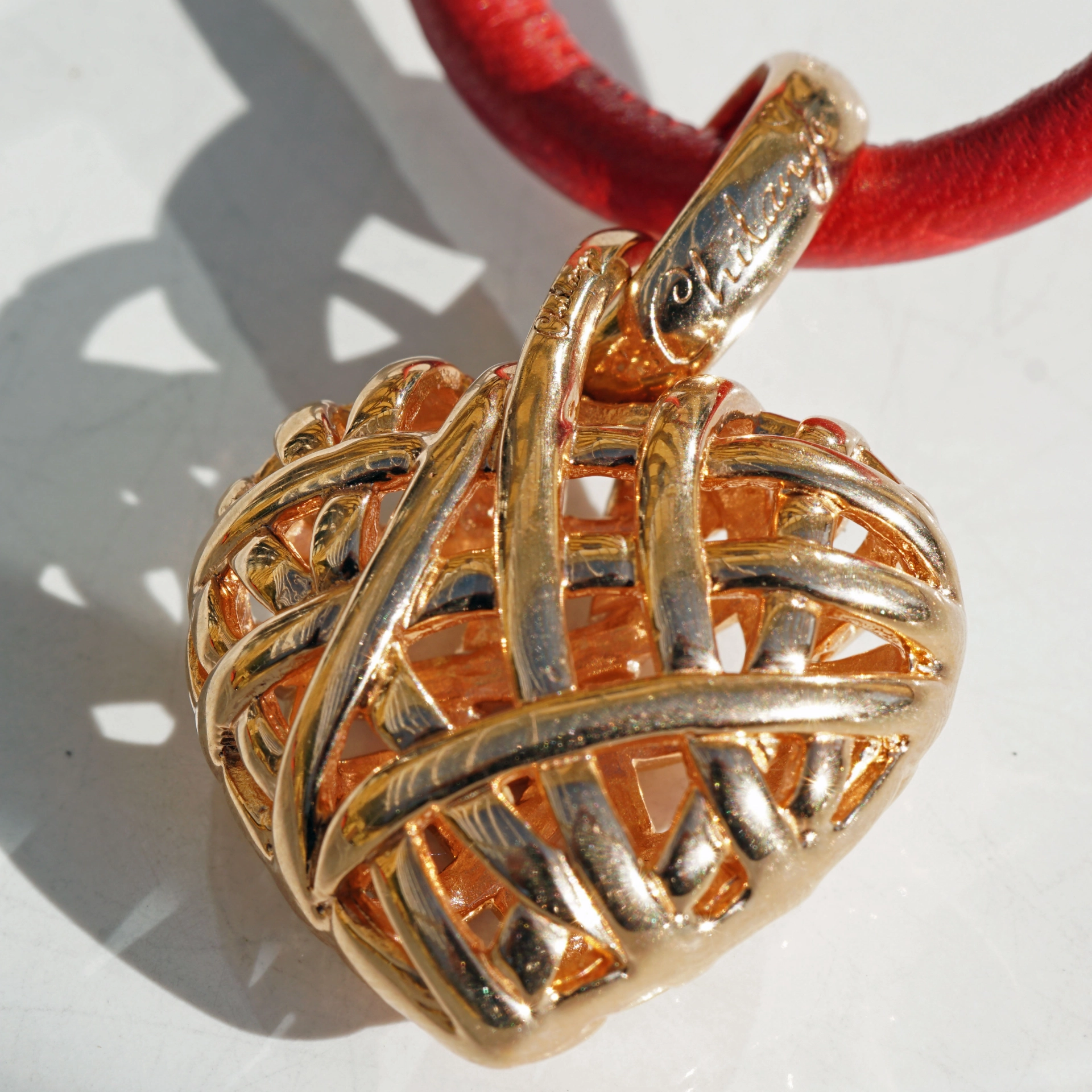 Chilango Wrapped Heart Pendant Silver plated