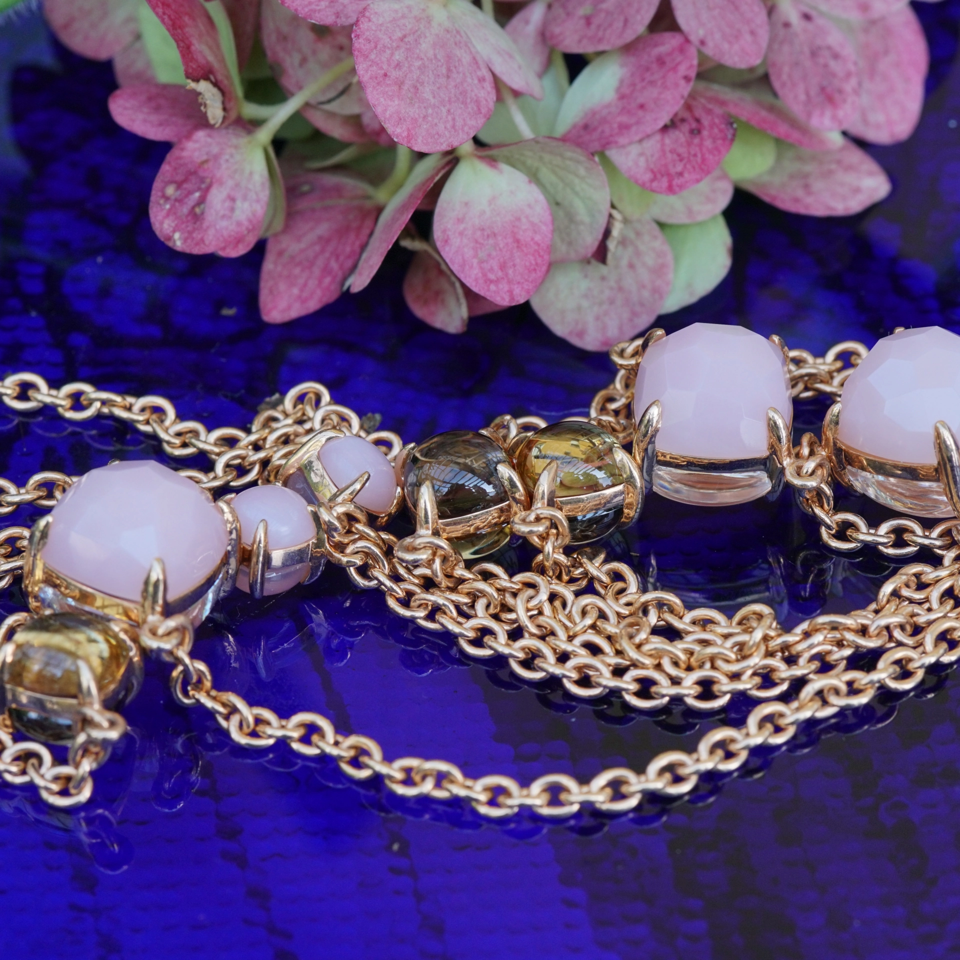 Chilango Jewelry Chain 100 cm 925 Silver rose gold-plated Chilango Grand Palais 