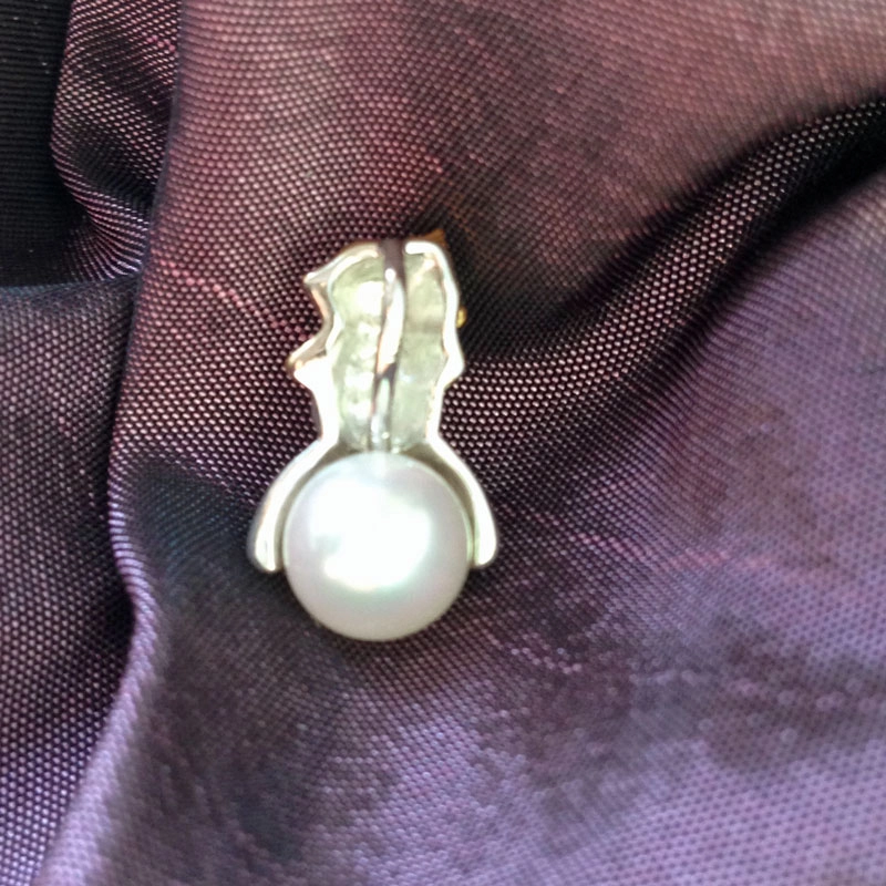 Süßer Schneemann-Anhänger in 750/-WG/GG.,