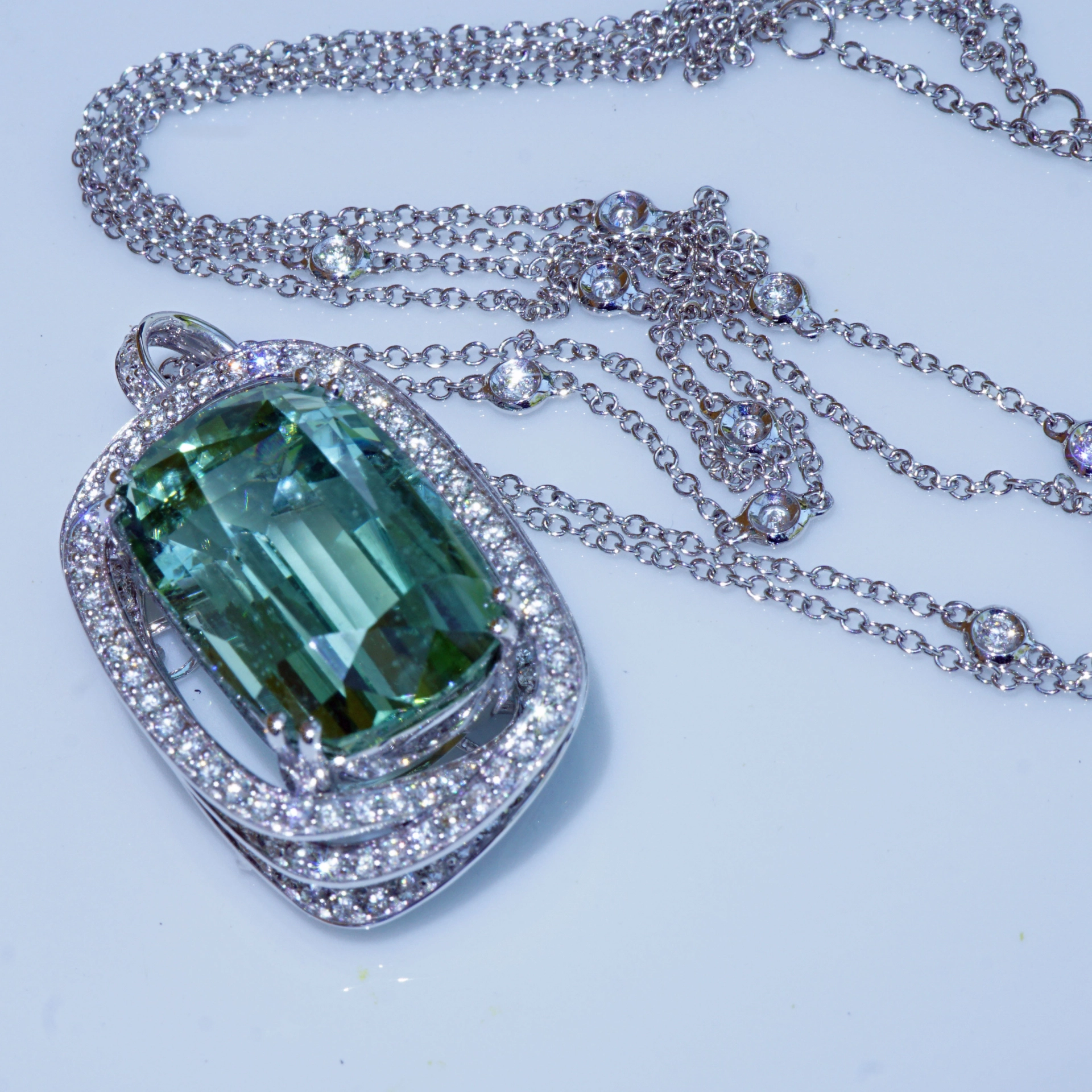 Tourmaline Seamfoam Green 21 ct Incredible Rare Mint Color 20 x 14 x 10 mm