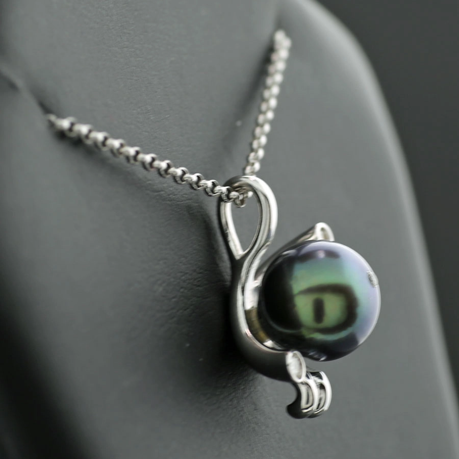 Tahiti Pearl Brilliant Pendant 750er White Gold