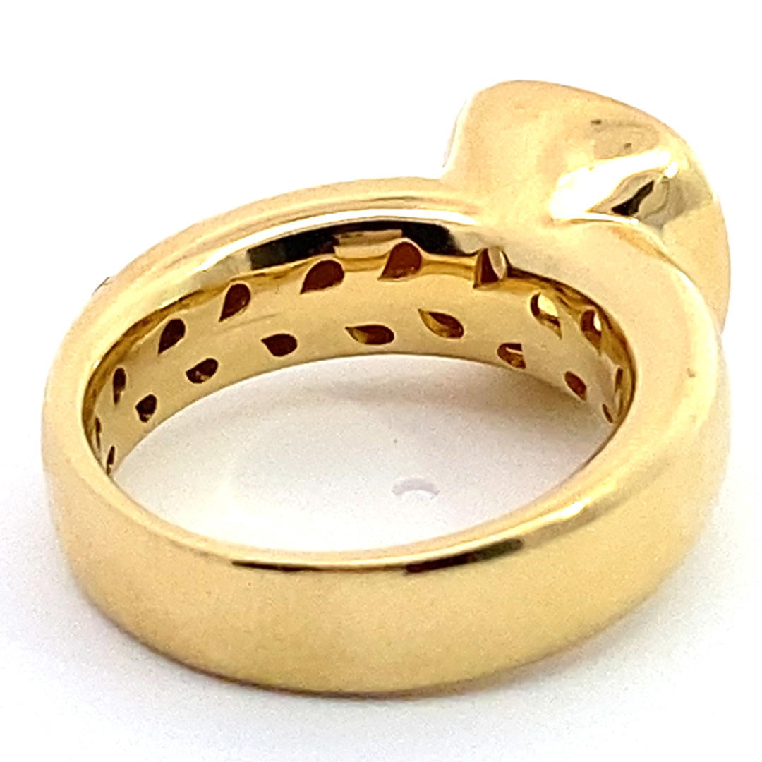 Citrin Ring 750 Yellow Gold Valenza..... bella Italia.... small Cardinal Ring... so trendy 
