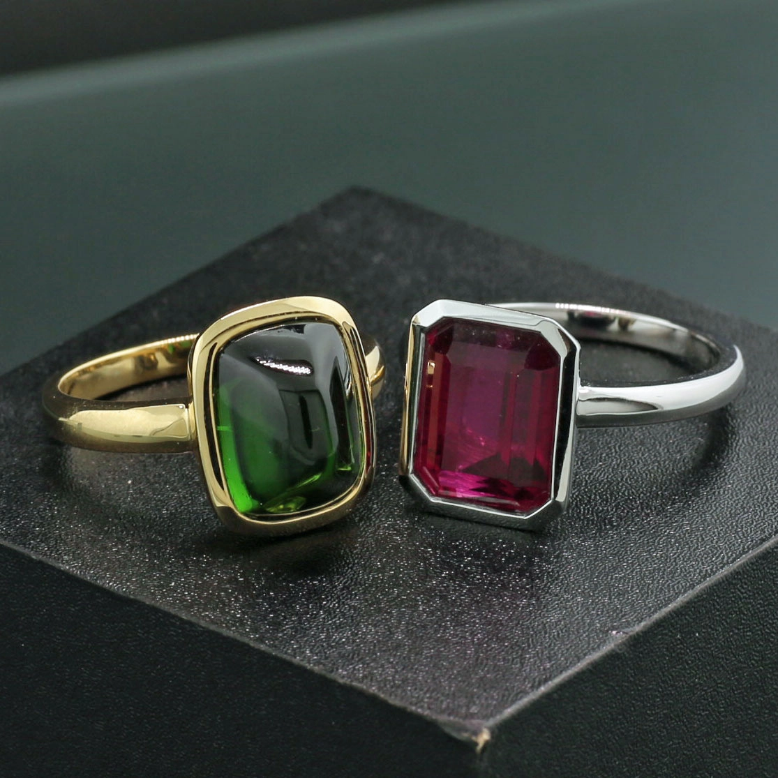 Tourmaline Ring 18 kt Yellowgold