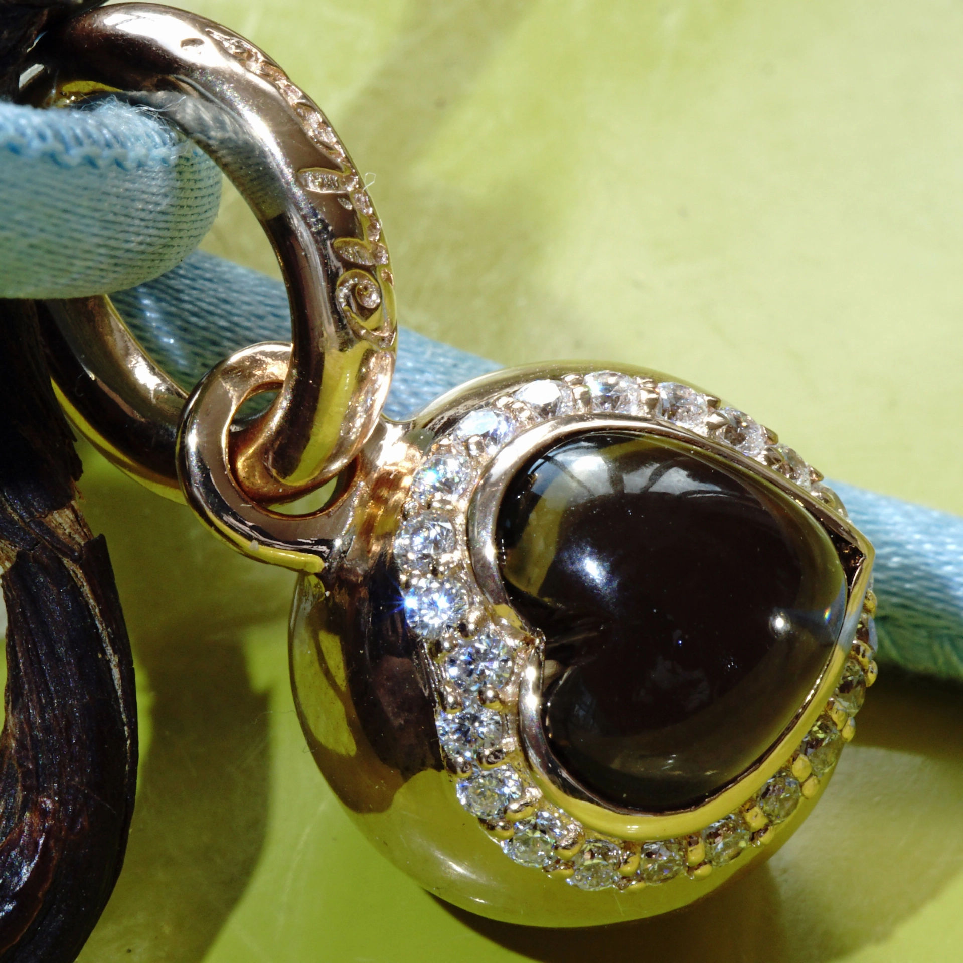 The best Silver Jewelery forever....Heartball with Smokey Quartz