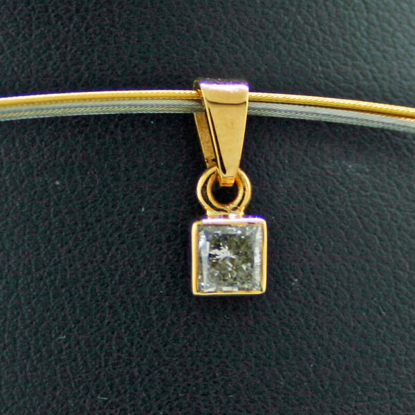 Brillant Anhänger 585er Gelbgold 0.43 ct