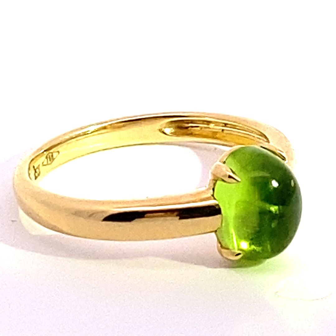 Tourmaline Ring 750 Yellow Gold green.... sweet Temptation... made in Italy... High-Quality