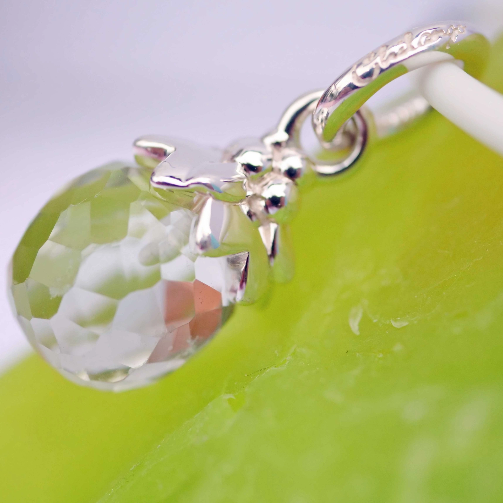 Prasiolite Pendant Tutenchamun Flower Drop from the Lifestyle Jewelry Manufacturer Chilango