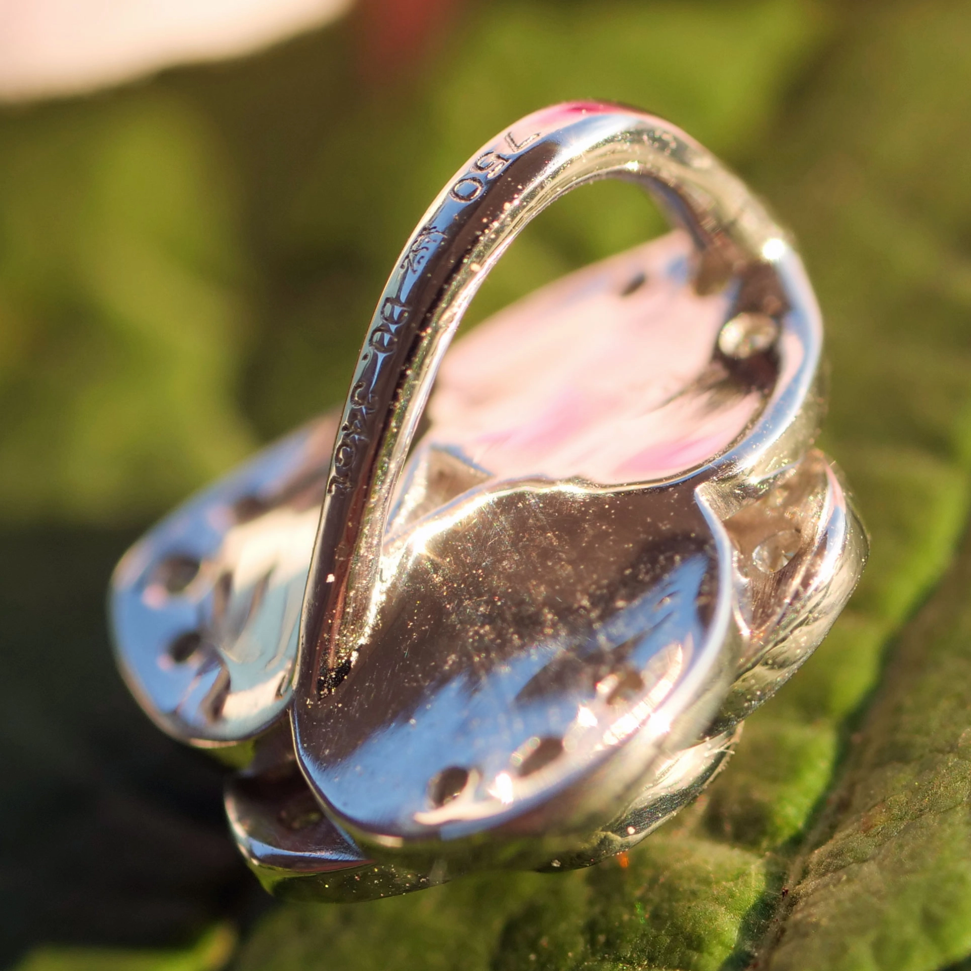 Tourmaline Diamond Pendant 18 Whitegold ...a new series.....Viva en Rose.....
