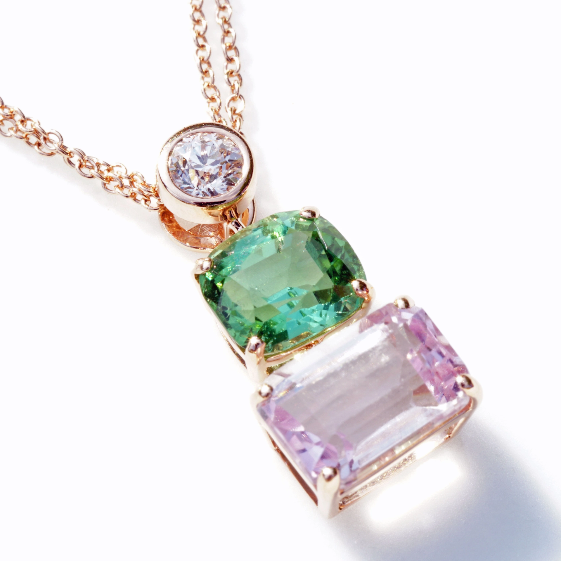 Flower Colors for you Soul..bluish green Turmalin from Afghanistan and....Morganite