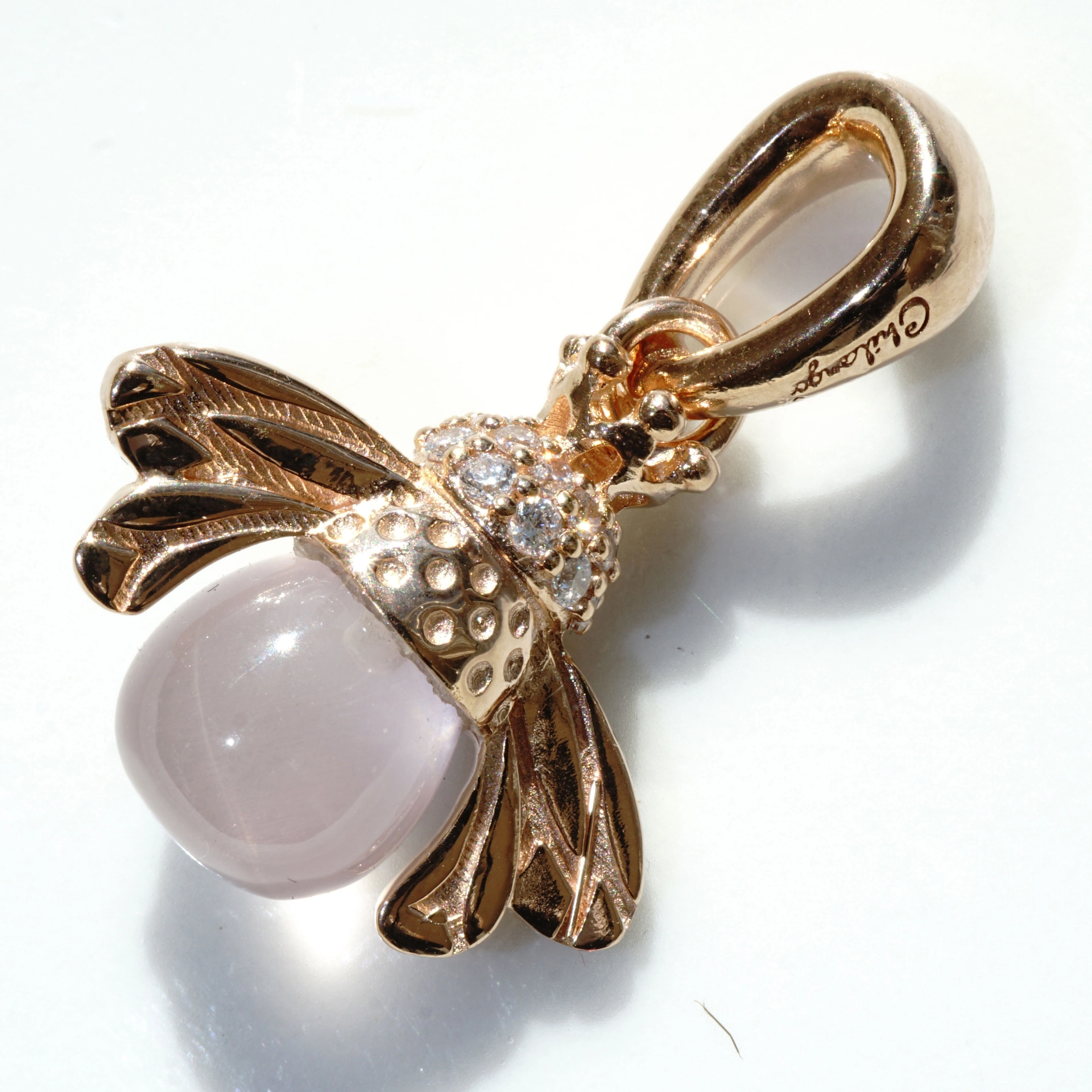 Bee Princess Pendant..925 Sterlingsilver with little crown..so sweet