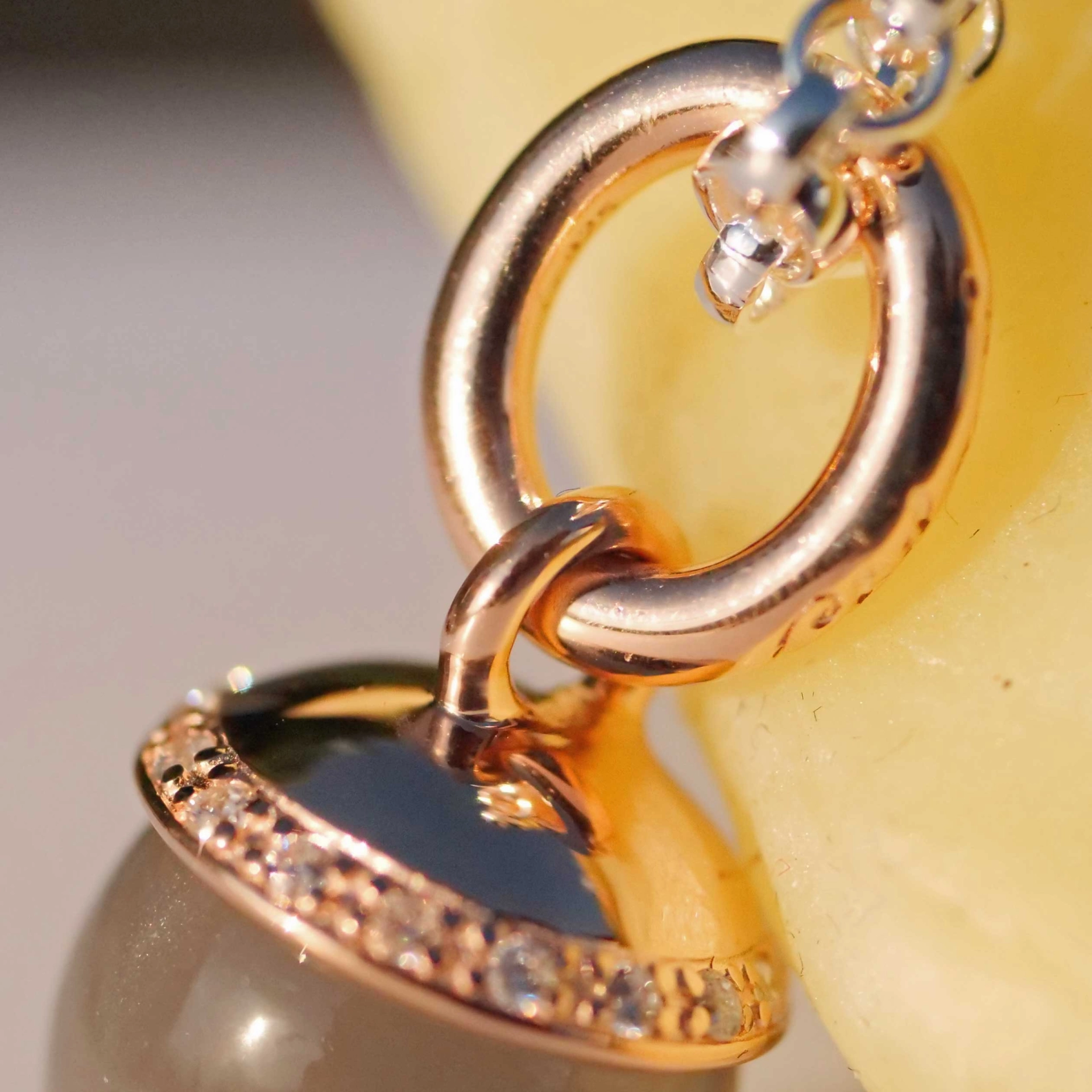 Grey Moonstone Pendant Drop Shrine with white Zircons from the Lifestyle Jewelry Manufacturer Chilango