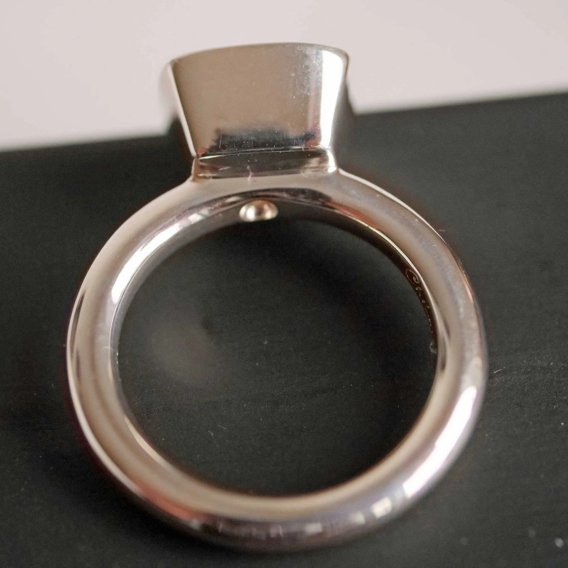 Chilango Ring Sparkling Stars 2 in solid 925 Silver with great milky Rosequartz