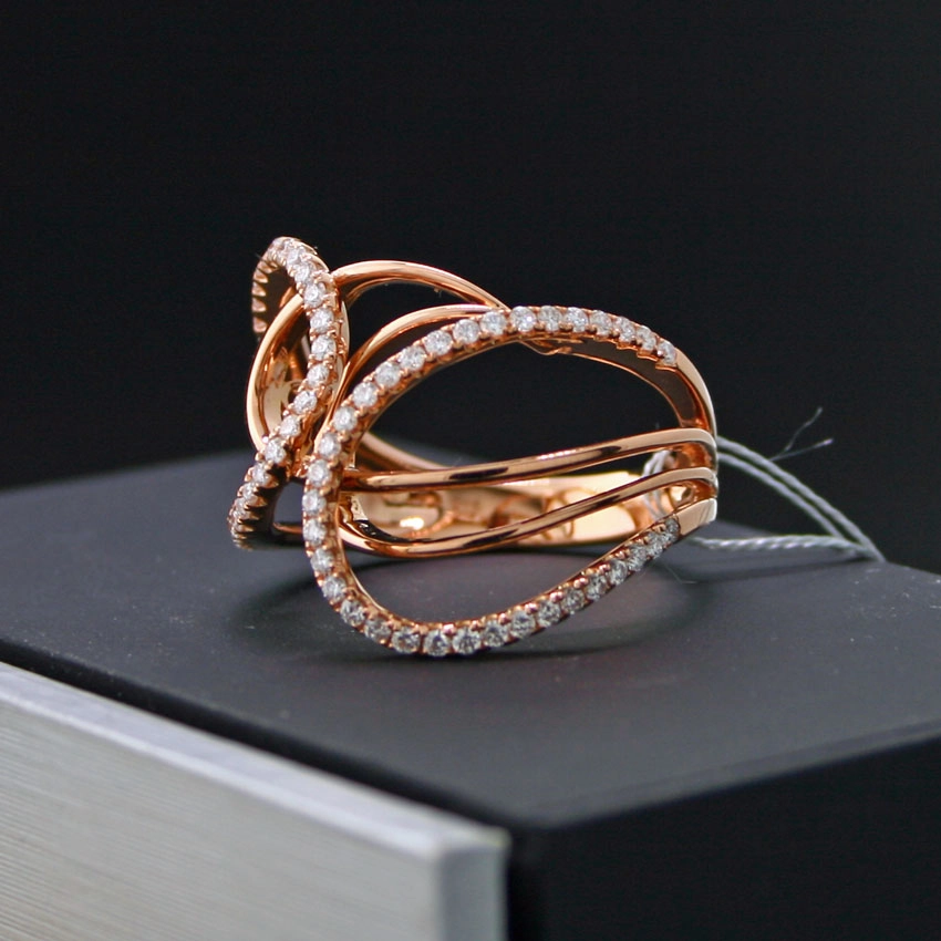 Brillant Ring in 750er-Gold, 18 kt, Rosegold