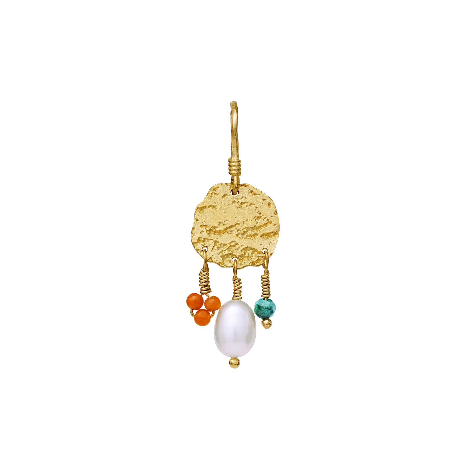 Elle Earrings Silver goldplated designed by Maanesten Denmark...an amulet for ears