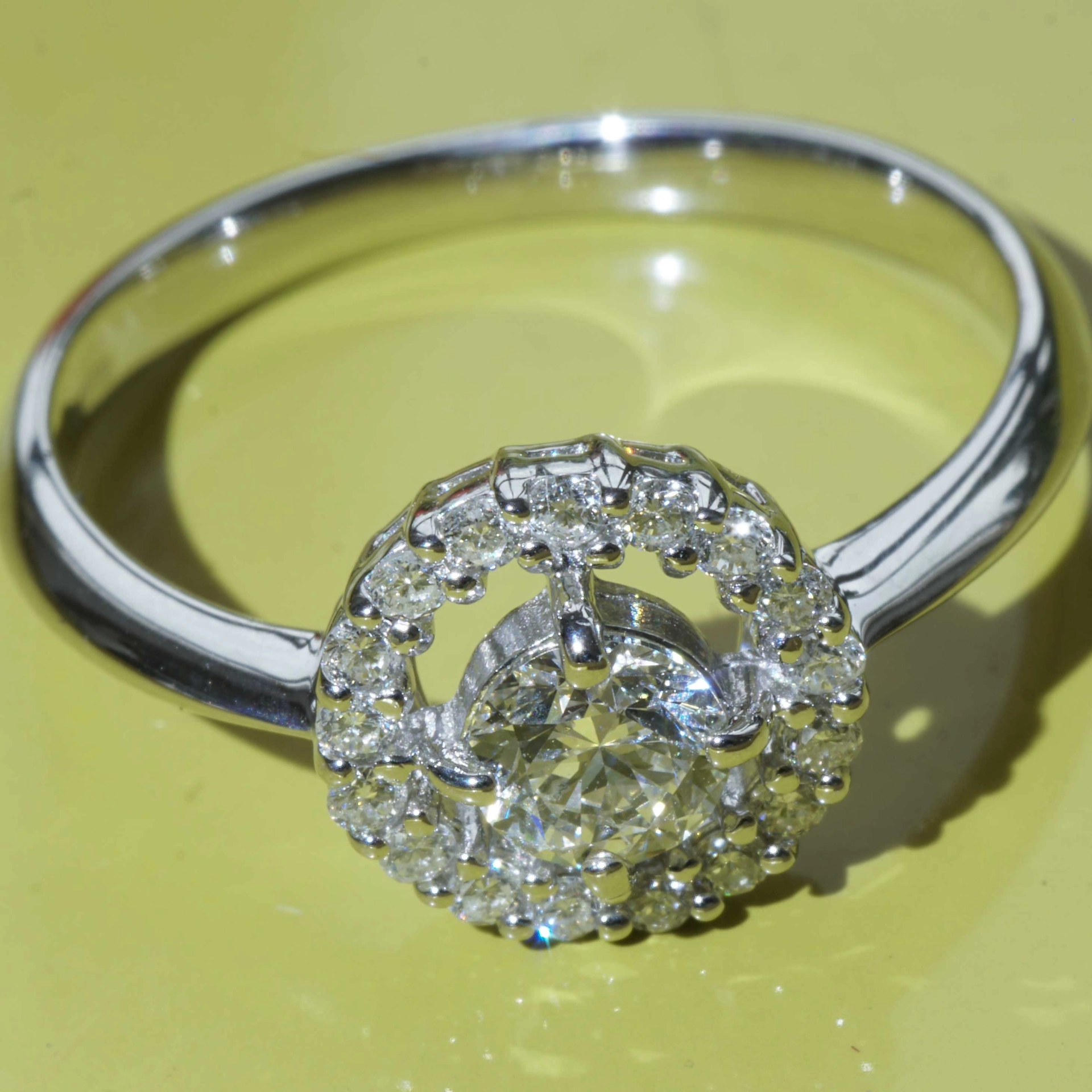 A third Carat Dream Ring...Brilliance and Grace...White Gold Jewelry