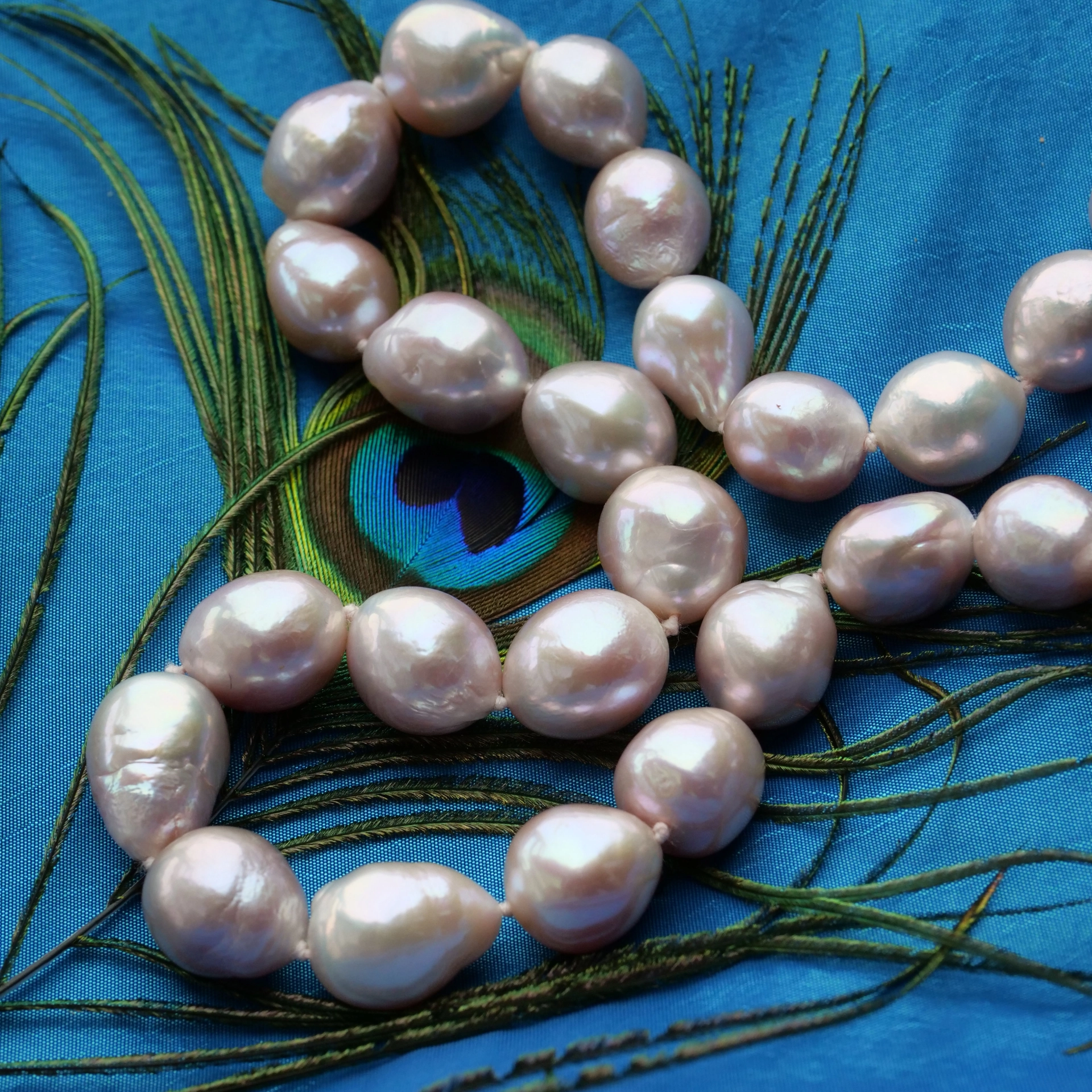 A Amazing Tahiti Pearl Necklace with so many Colors