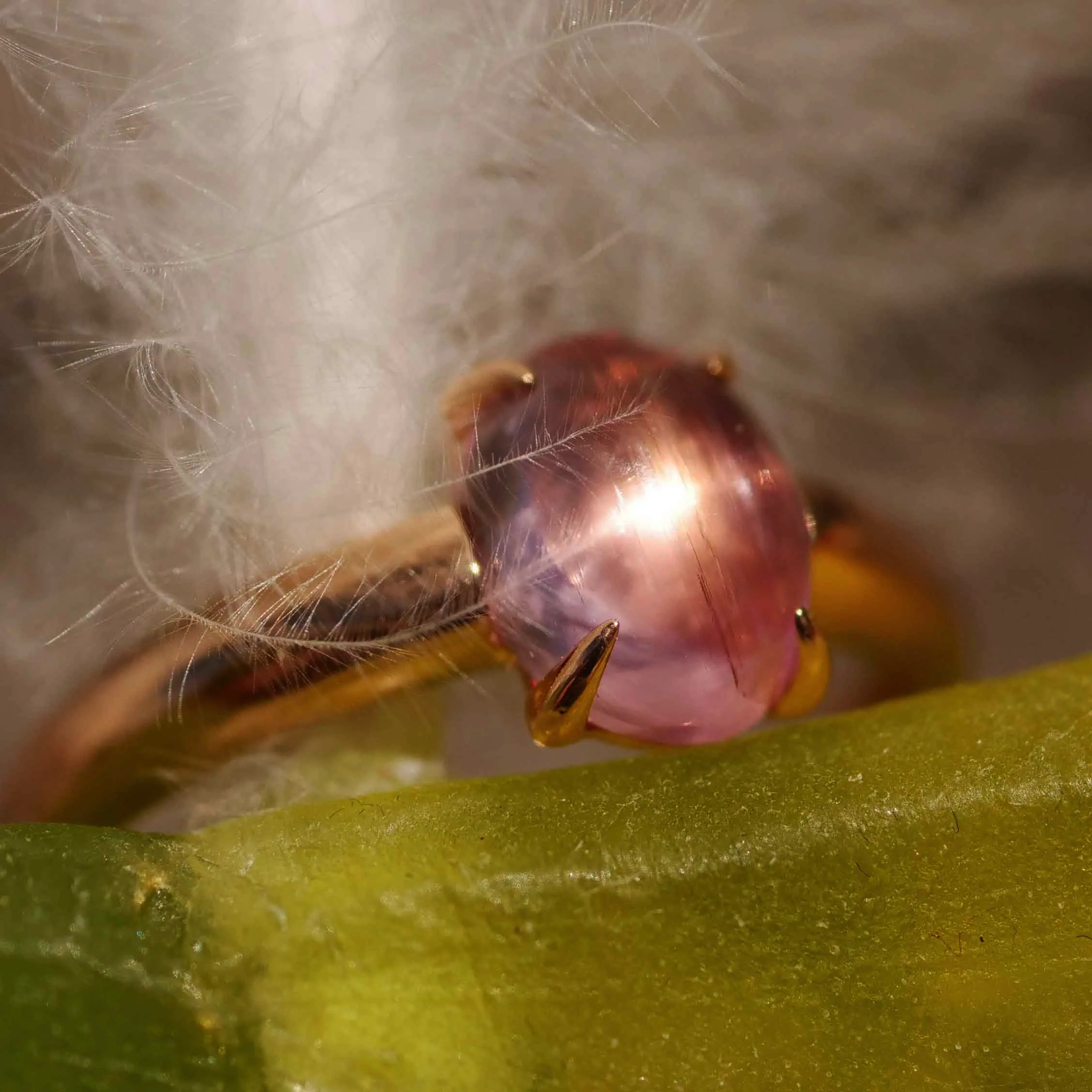 Tourmaline Ring 750 Rose Gold Pink.... sweet Temptation... made in Italy... High-Quality