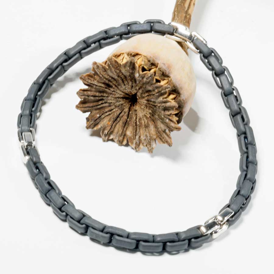 Unisex Bracelet Moove Titanium black matt 950 Platinum by Silhouette Schmuck Bentner