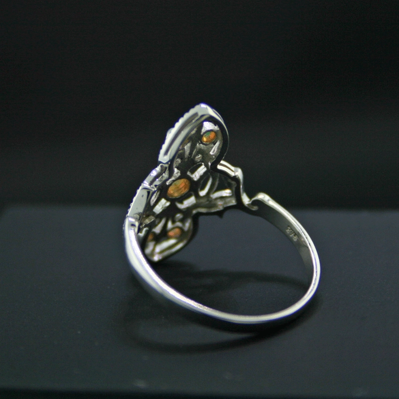 Ring im Jugendstil, 375/-WG.
