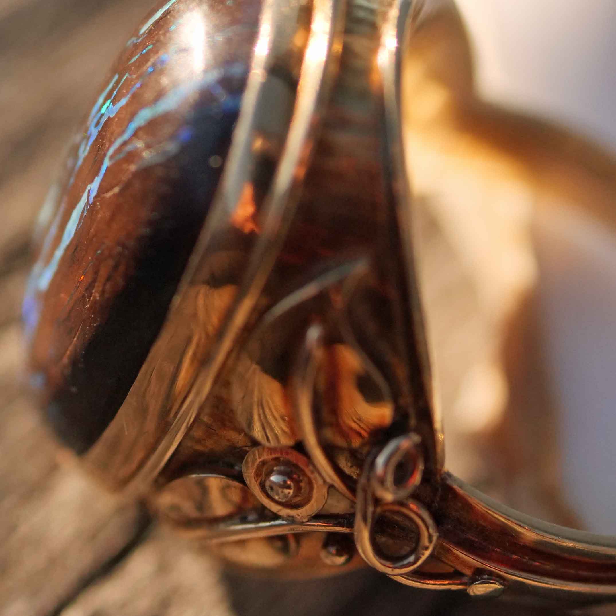 Boulderopal Ring 1910 14 kt Yellow Gold 