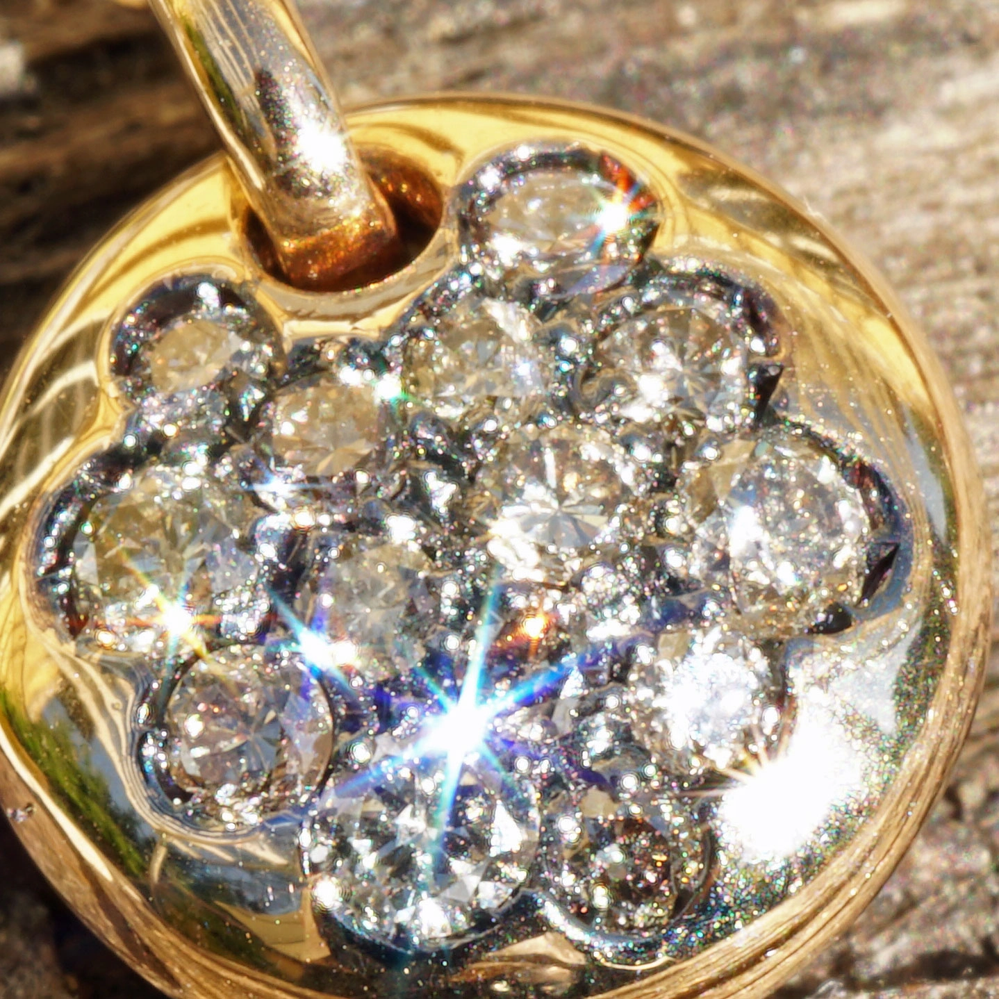 Brillant Anhänger mit Kette 750er Roségold 0.34 ct angefertigt in unserem Traditionsbetrieb