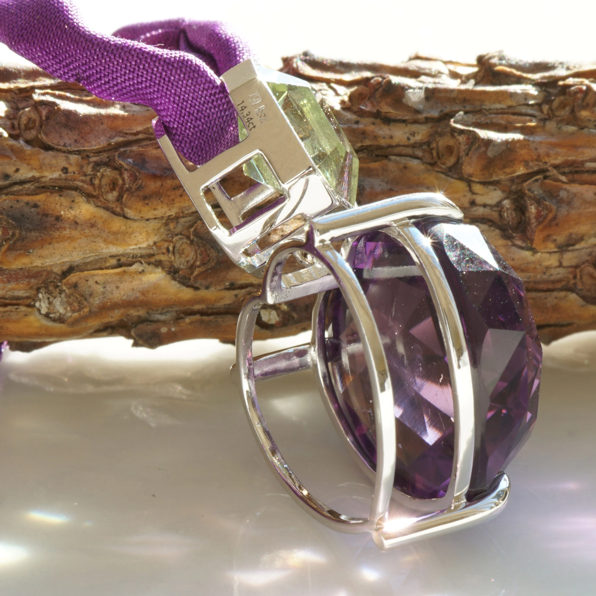 Great Cut...Amethyst Heart...Great Seize