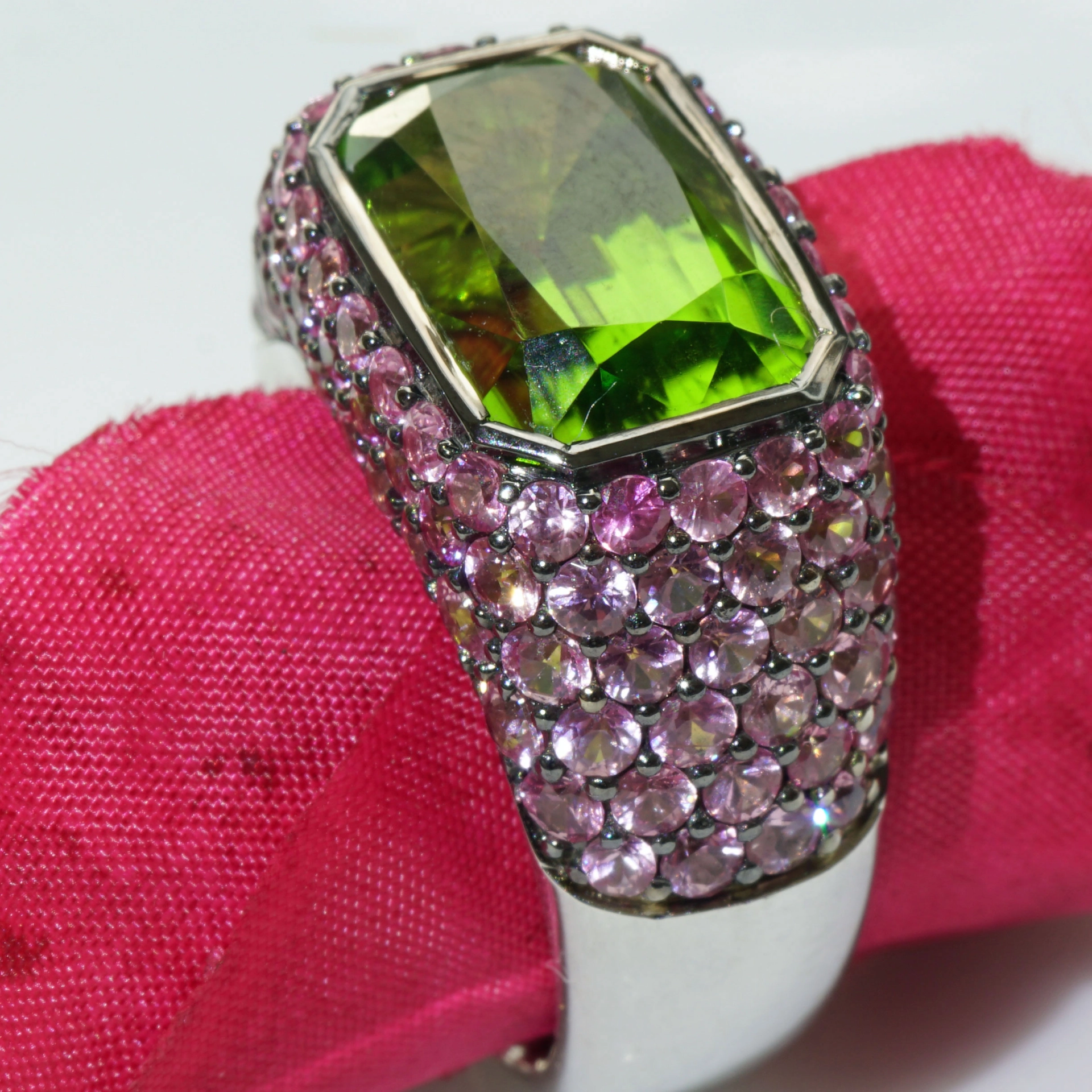 Peridot from Pakistan 9 ct Supat Mine a great Investment loupeclean Awesome Color