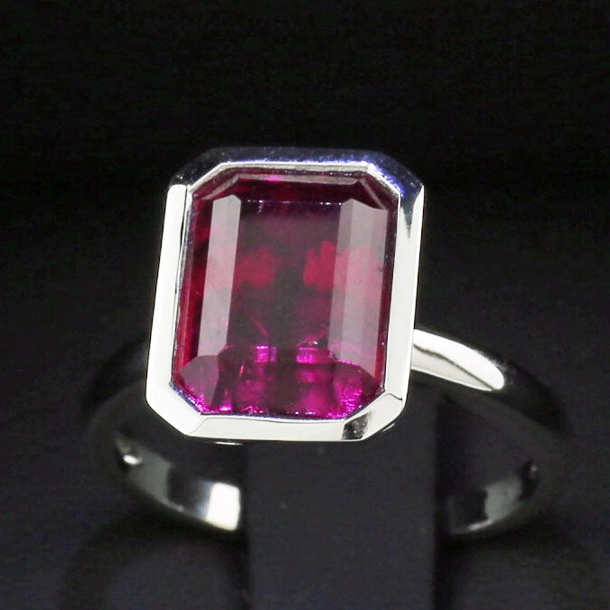 Rubelith Ring 750er Weißgold