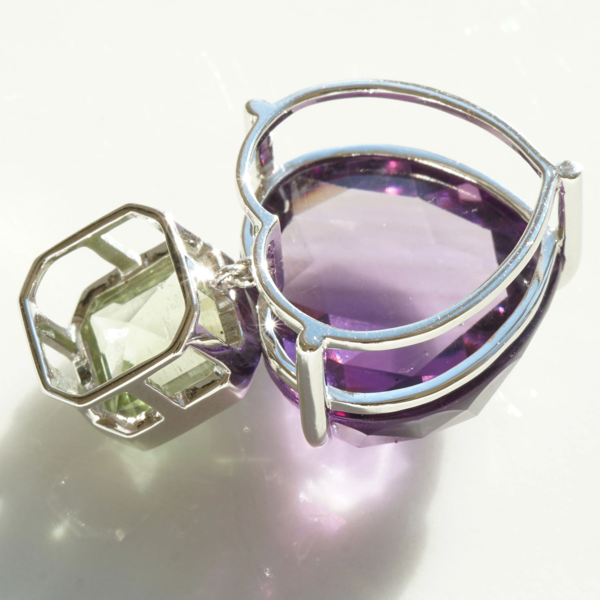 Great Cut...Amethyst Heart...Great Seize