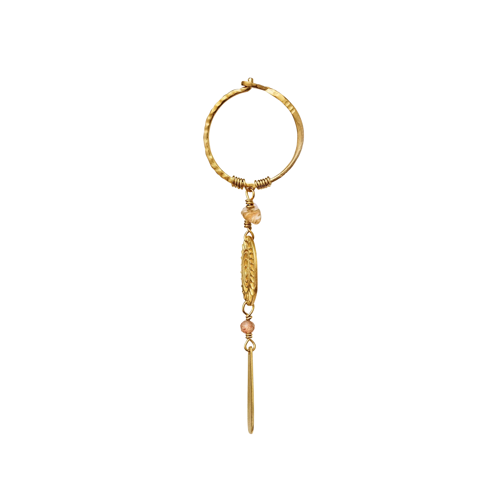 Solar Plexus Chakra Ohrringe designed by Mannesten Denmark