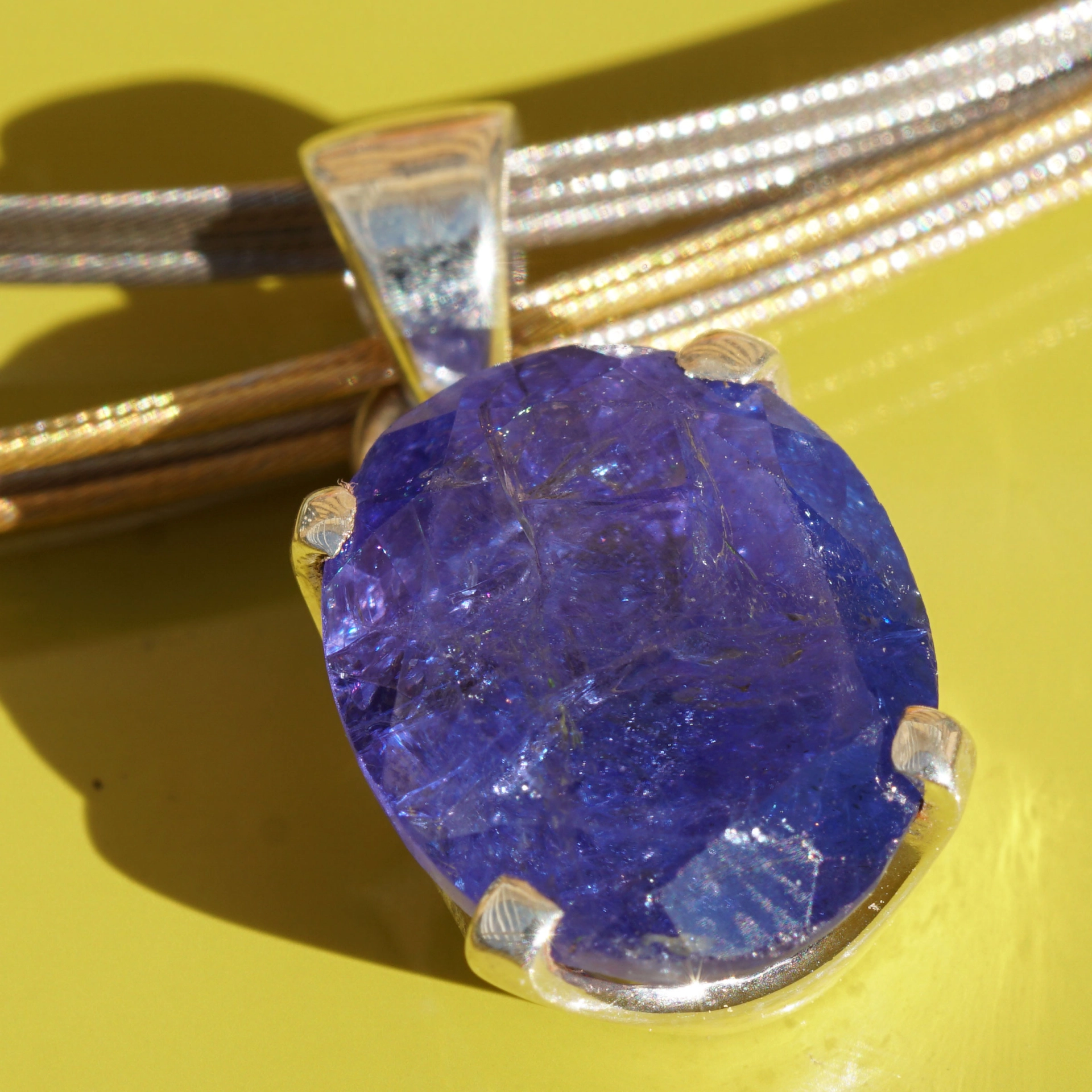 Tansanit Anhänger in feiner Farbqualität ca. 7,5 ct ...phantastischer Blauton