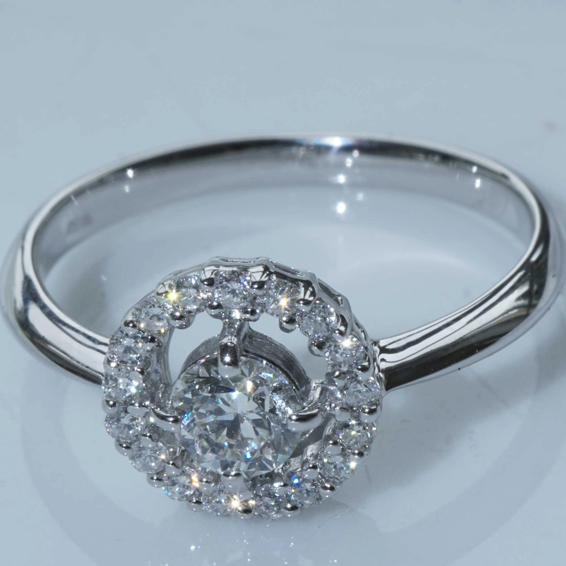 A third Carat Dream Ring...Brilliance and Grace...White Gold Jewelry