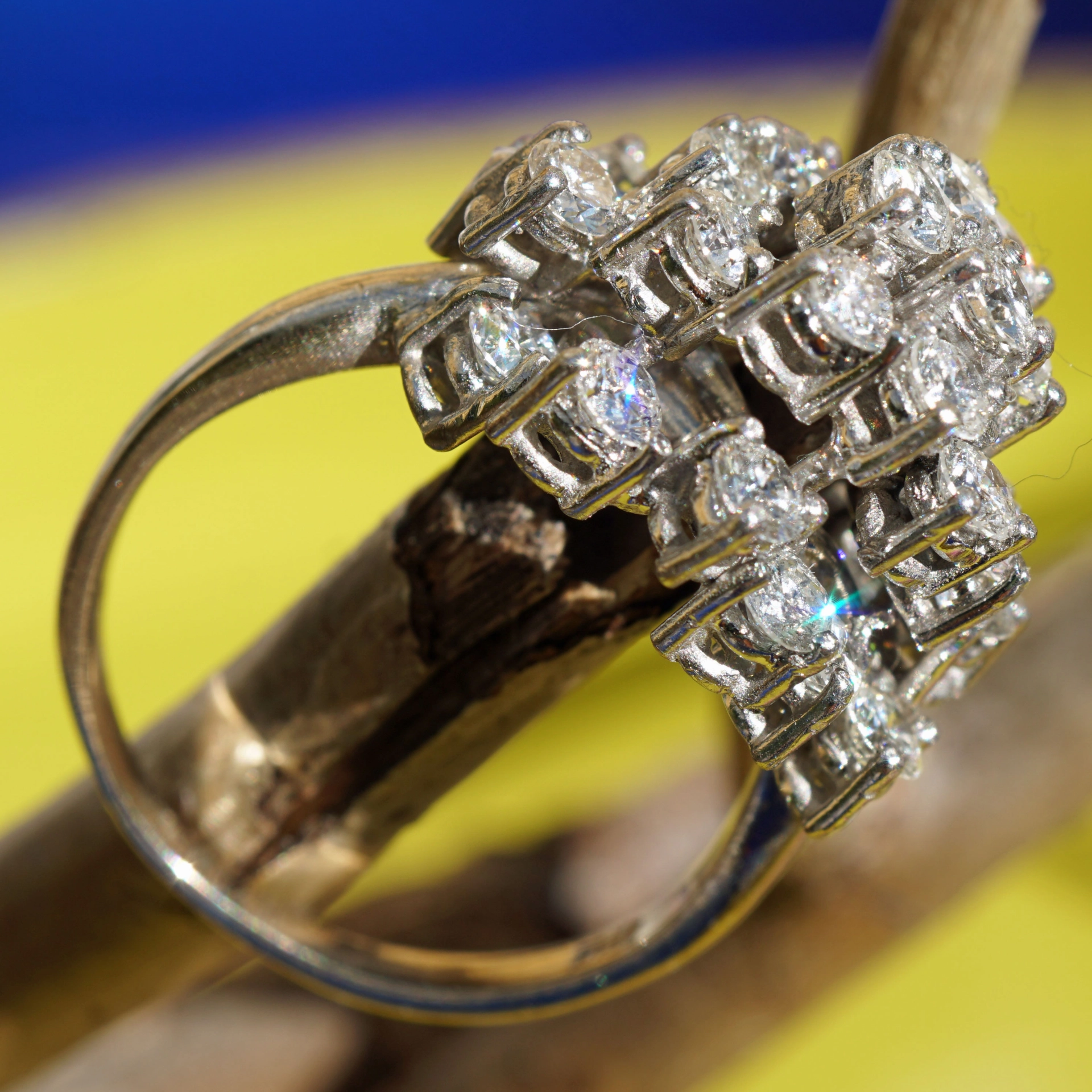 Brillant Ring 750er Weissgold 3.0 ct TW VVS-VS Meisterwerk in 3 D