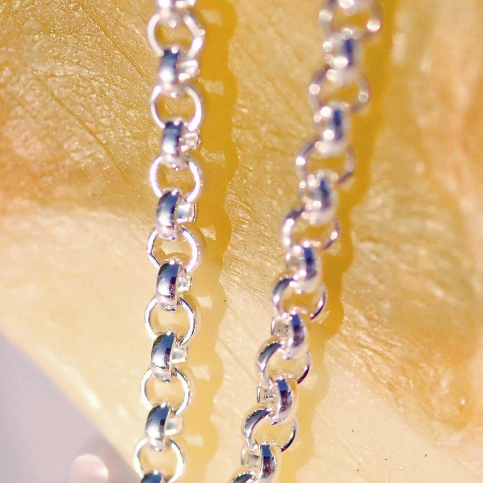 Chilango 3 mm Anchor Chain in 85 cm 925 silver...very trendy 