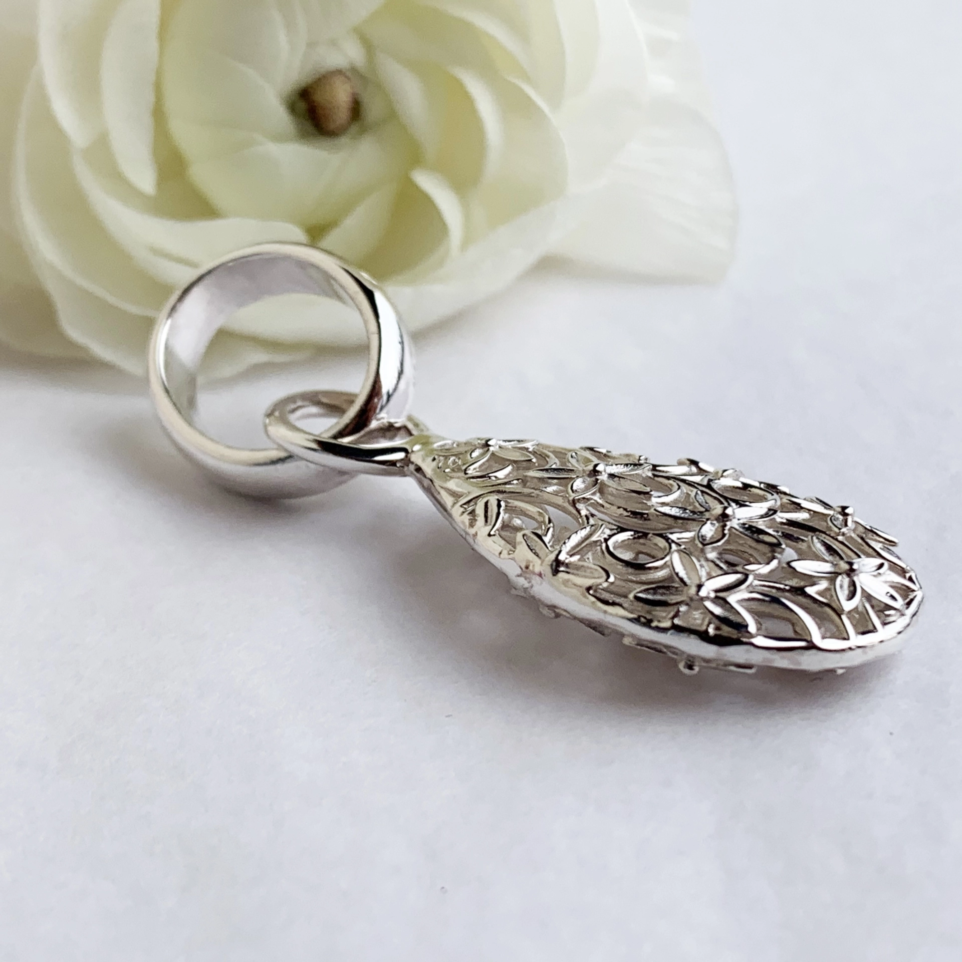 Original Chilango Anhänger Lifetree Filligree 925er Silber 54 x 21 mm durchbrochen