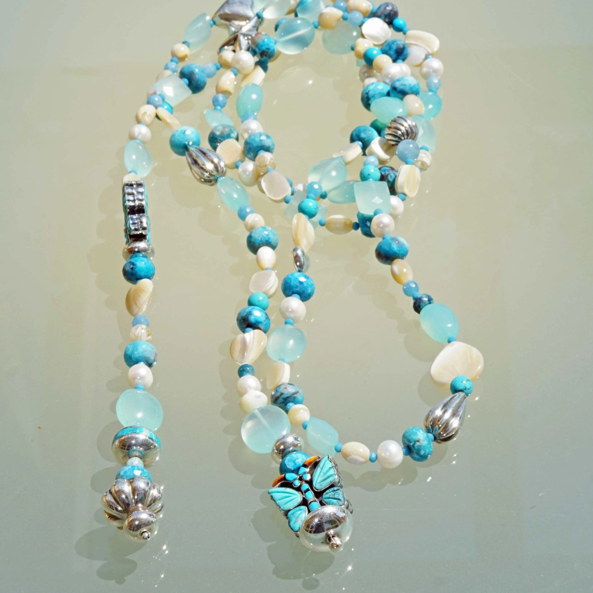 Chilango extra long Jewelry Necklace in 185 cm  Out of Nature Legends...couldn't be more beautiful