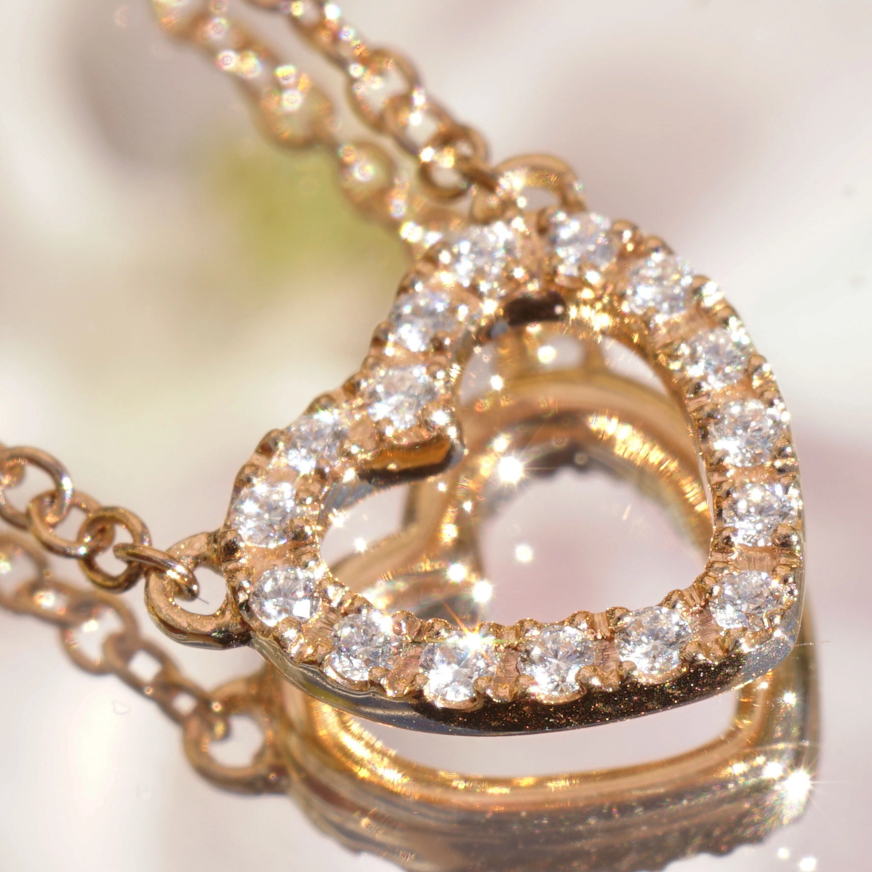 Brilliant Heart Necklace 750er Rose Gold