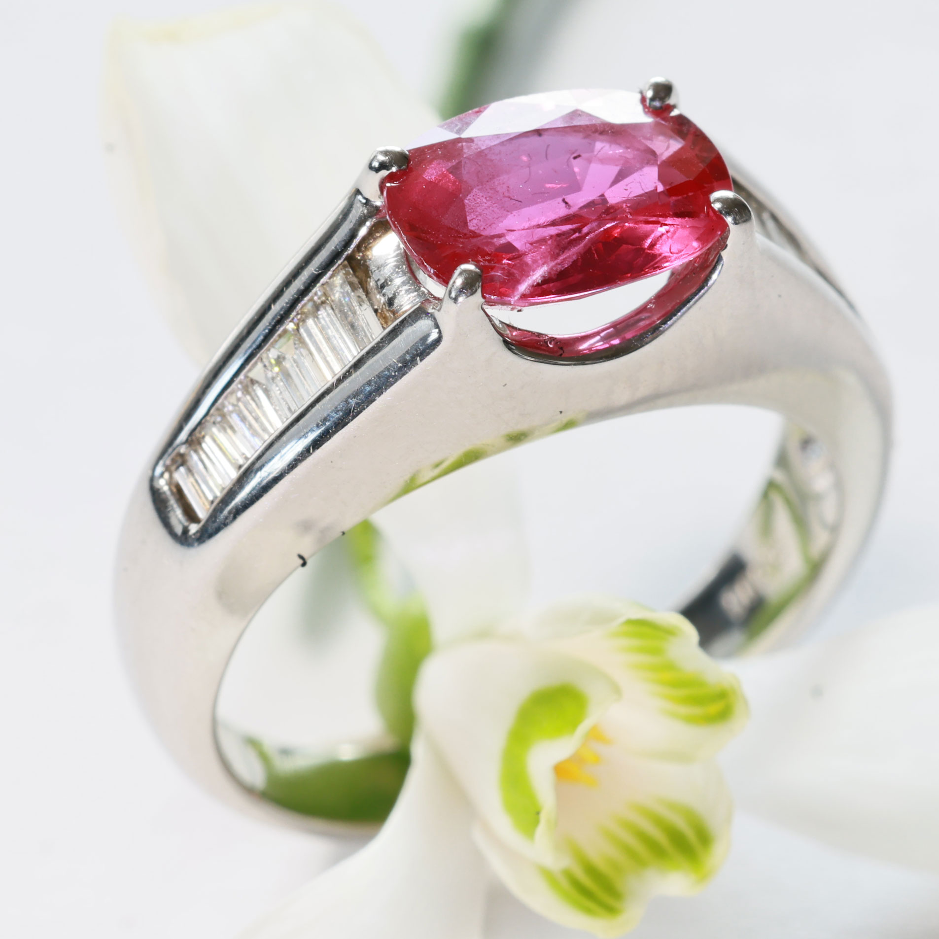 Ruby Diamond Ring Platinium....Noblest among the Noble
