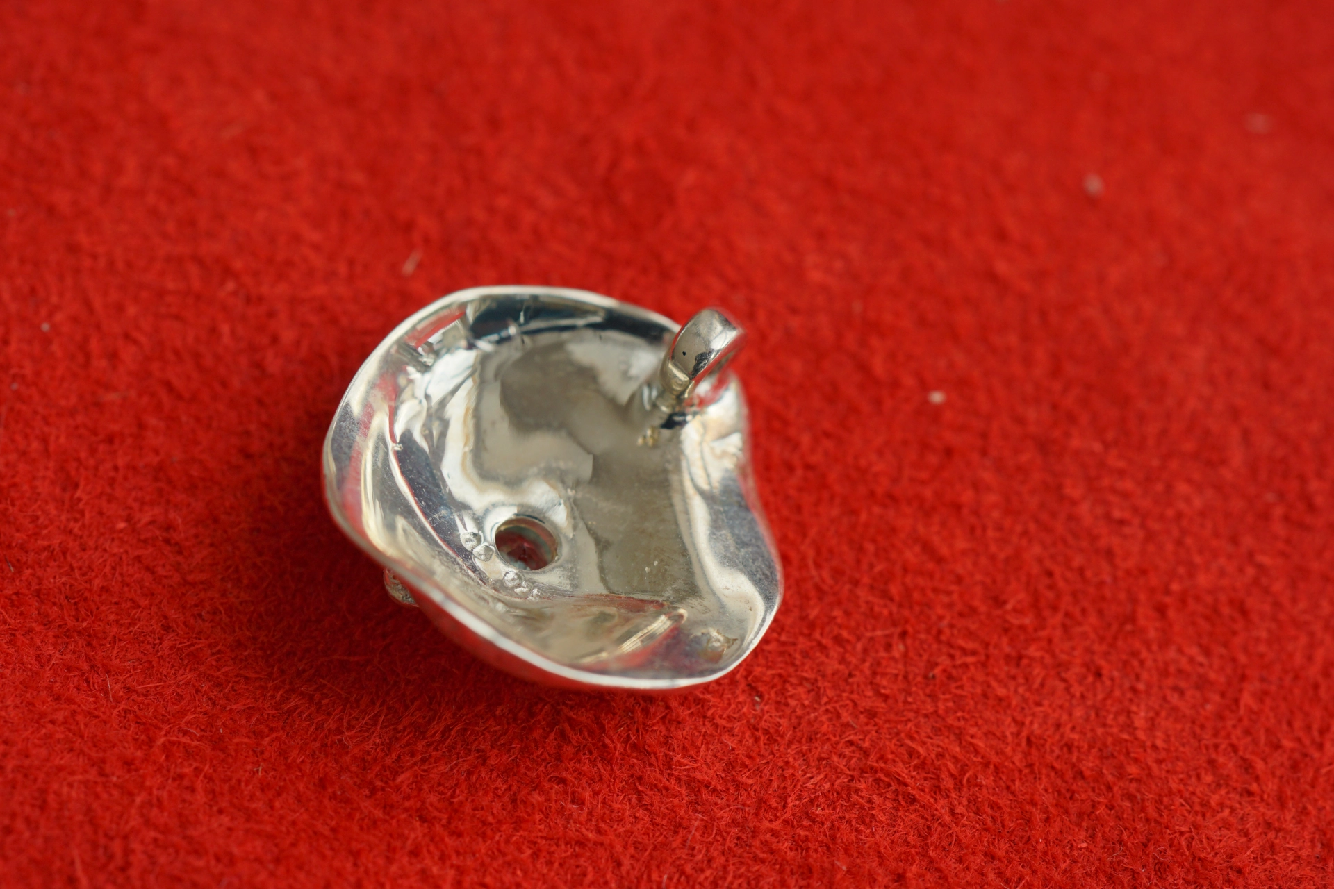 Topaz Saphire Pendant with Ring Silver 925er