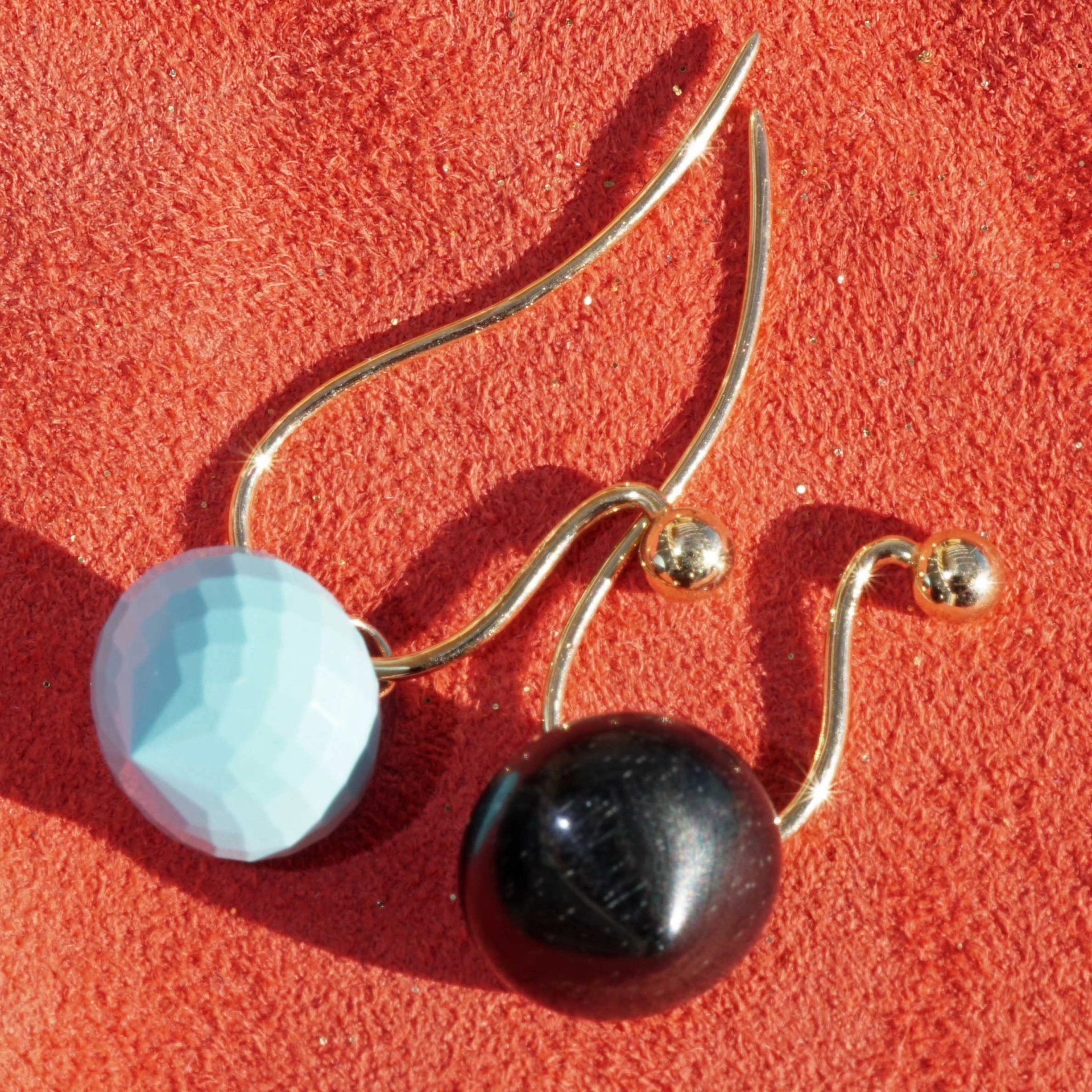 Earrings with detachable pendant ....a Beginnung of Earring Mania Wood and Turquoise
