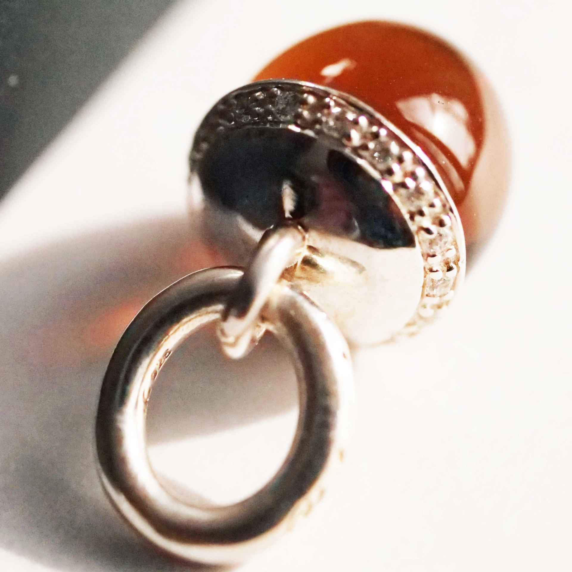 Smoky Quartz Pendant Drop Shrine with white Zircons from the Lifestyle Jewelry Manufacturer Chilango