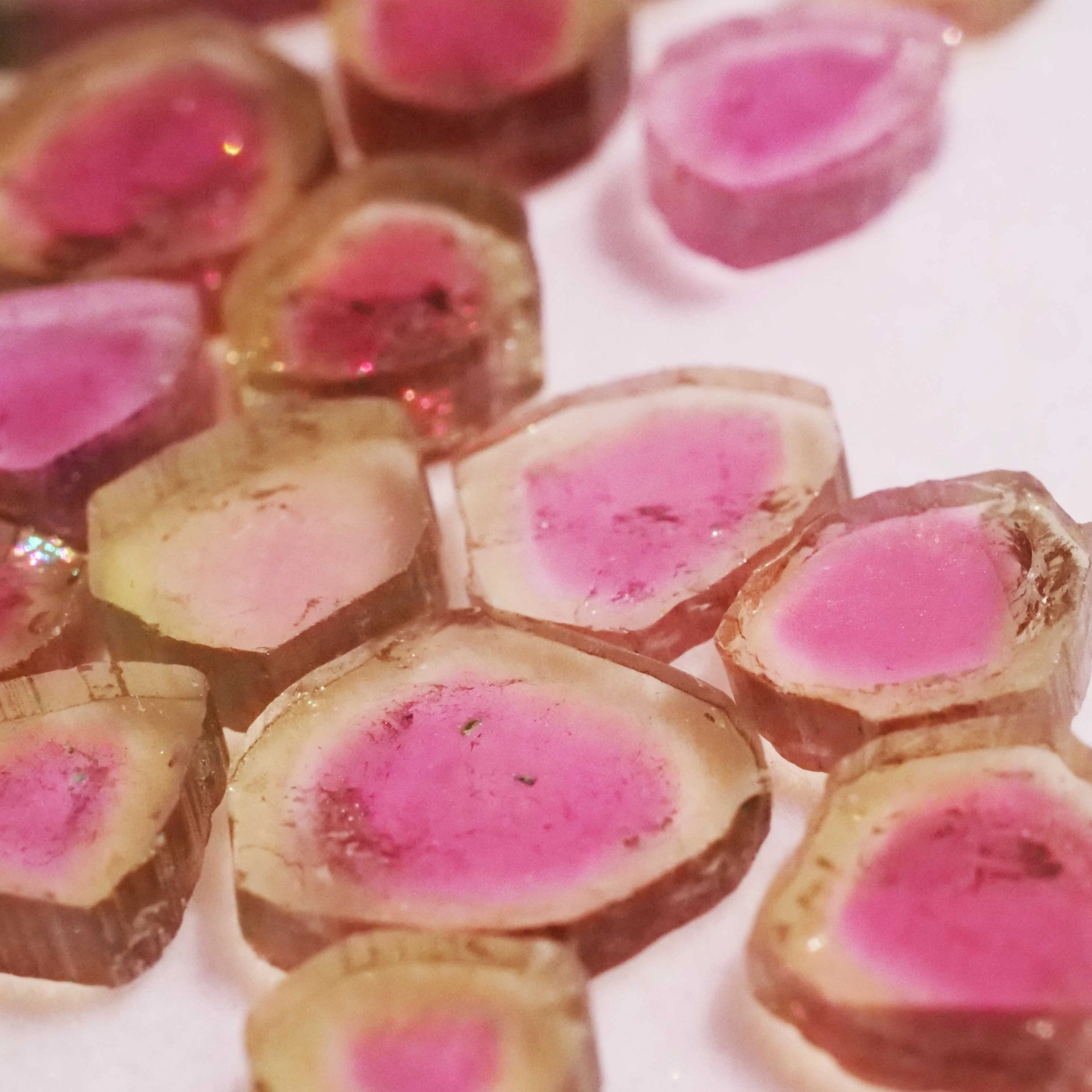 Watermelon Tourmaline slices from Afghanistan totally 6.50 ct AAA+