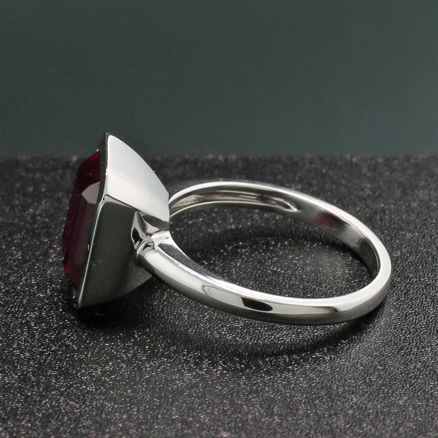 Rubelith Ring 750er Weißgold