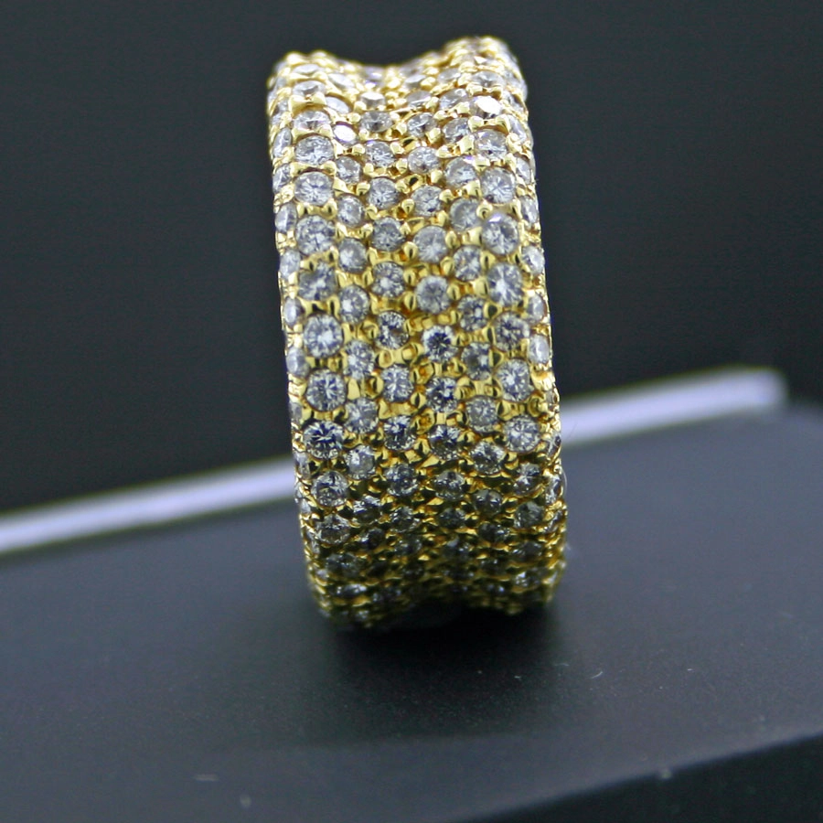 Brillant-Ring, 750/-GG.